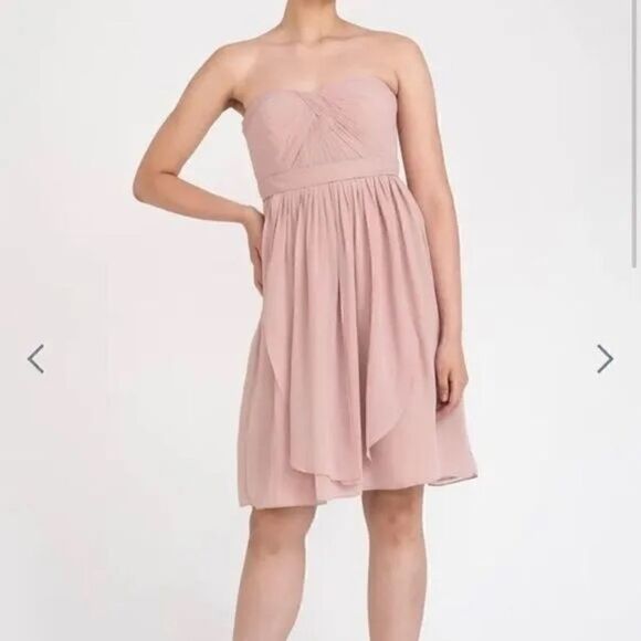 🌞 Jenny Yoo Semi Formal Neutral Dress - Picture 1 of 5